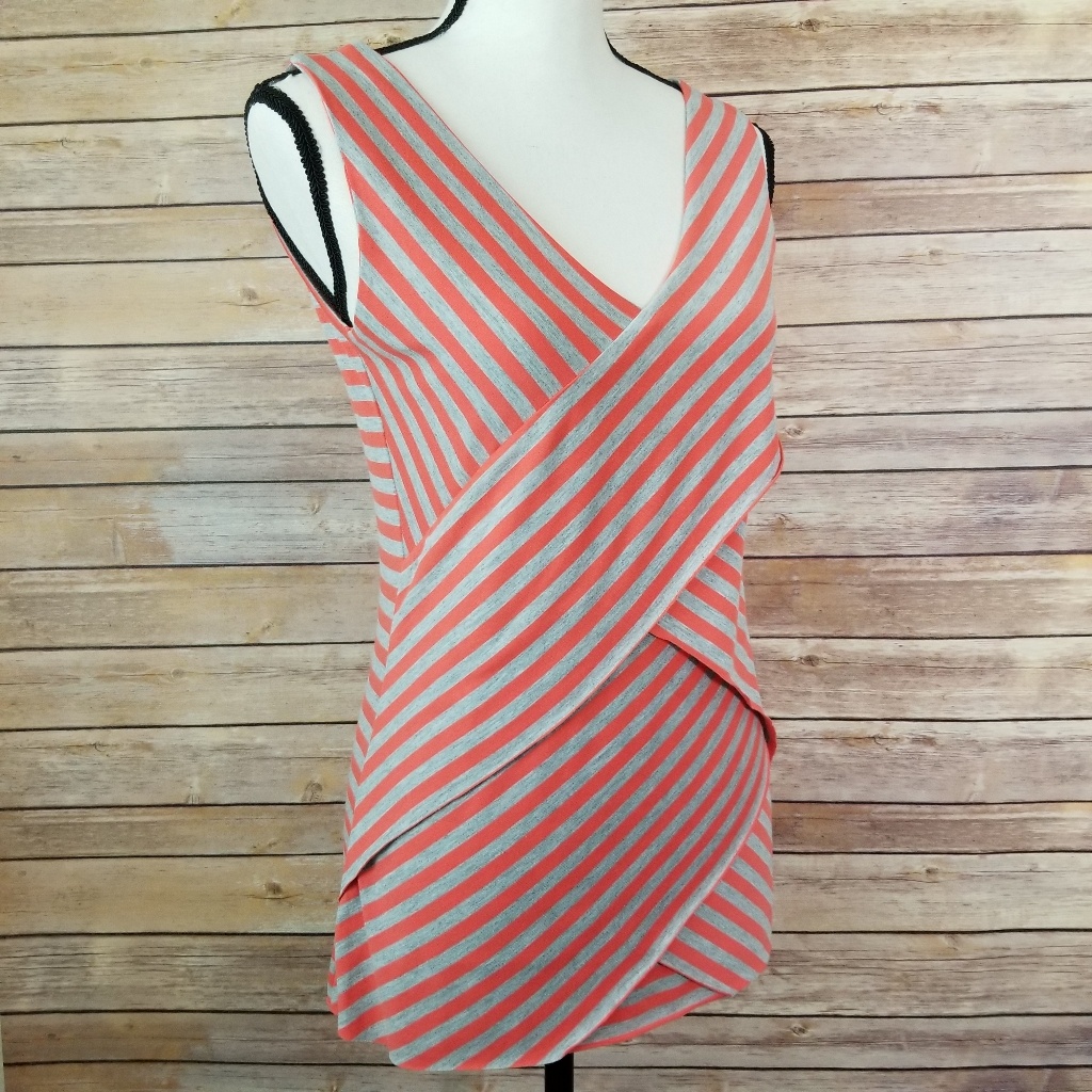 Verve Stripped Layered Tank Top Size Small